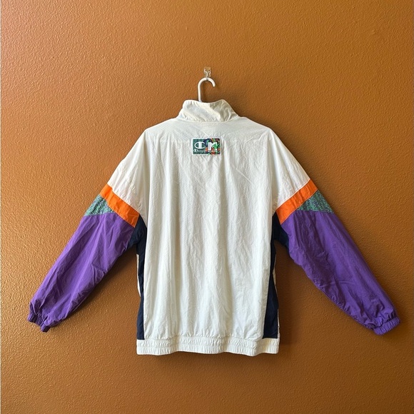Champion X MTV Men's Colorful Geometric Windbreaker Size Large Amazing Condition - Picture 11 of 15